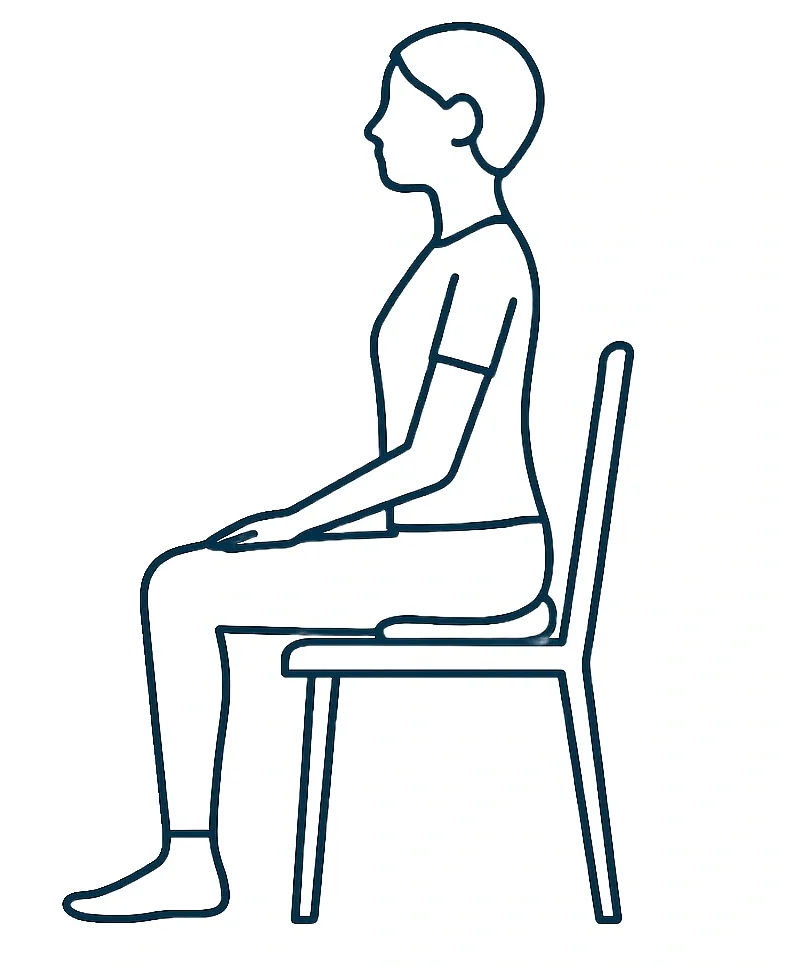 diagram of safe sitting position for hip